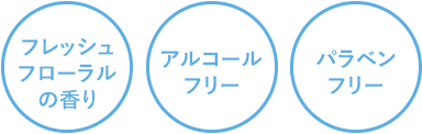 フレッシュフローラルの香り アルコールフリー パラべンフリー